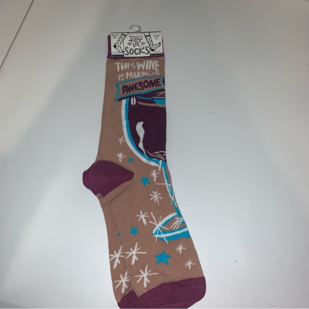 ☀️4/$15 Sale☀️ Primitives By Kathy ~ Lol Socks~ New~ One Size Fits Most - Picture 2 of 8